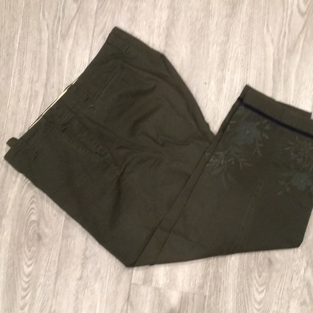 GAP Clean Cut dark green Capri pants.